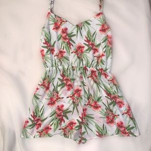 Forever 21 floral romper